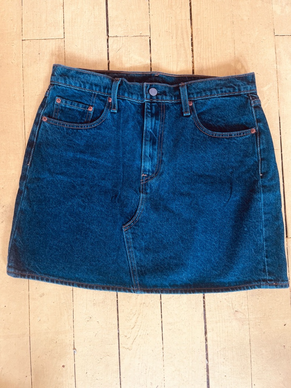 Levi's Dark Blue Denim Mini Skirt